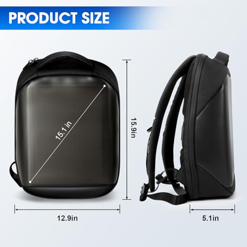 Image of AUTOBABA LED Backpack with Full-color Programmable Screen, App Control Laptop Backpack, Waterproof Luggage Bag for Camping Cycling Travelling, DIY Fashion Backpack