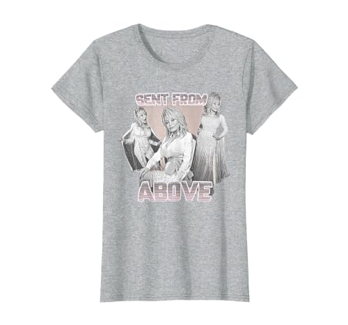 Dolly Parton Sent from Above Retro T-Shirt, Women, Heather Grey, X-Small