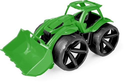 Wader 64510 - Maximus Tracteur en Vert avec pneus Extra Larges, Taille env. 68 cm, pour Enfants à partir de 12 Mois, approprié comme Cadeau pour Jeux créatifs