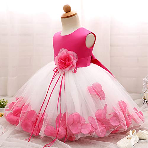 NNJXD Ragazza Tutu Fiore Petali Abito da Sposa per...