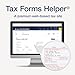 Adams 2024 1099 NEC Tax Forms Kit for 50 Recipients, 4-Part 1099 Forms, 6 1096 Forms, Self Seal Envelopes, Access to Adams Tax Forms Helper (1009318)