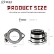 Nibbi CNC Ersatz Orginal Ansaugrohr Horizontal Motor, Hochleistungs Adapter Motorrad Vergaser Adapter