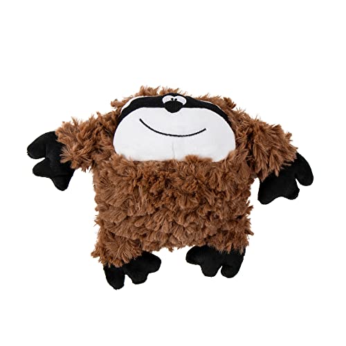 Image of goDog PlayClean Sloth Squeaky Plush Dog Toy with Odor-Eliminating Essential Oils, Chew Guard Technology - Brown, Small