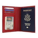 Otto Angelino Leather Passport Wallet - RFID Blocking - Unisex