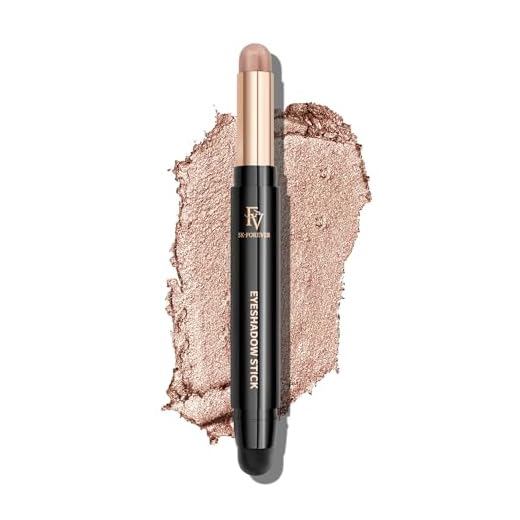 FV Lidschatten Stift, Langanhaltend und Hochpigmentierter Creme Glitzer Lidschatten, Knitterfrei, Wasserfester Eyeshadow Stick mit Shimmer Finish, Champagne Shimmer