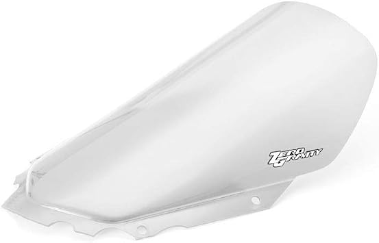 ZERO GRAVITY Sport Touring Windscreen Without Black Vinyl Mask Clear Compatible with 08-18 Kawasaki KLR650