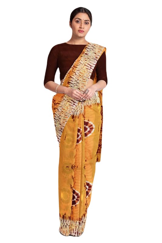 Image of SURAJ INTERNATIONAL Printed Cotton Saree For Women With Blouse Piece | Ideal For Everyday And Office Wear