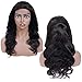 Brazilian Cuticle Aligned Human Hair Wigs Body Wave 4x4 Lace Closure Wig Pre Plucked Unprocessed Remy Human Hair lace front wigs for Black Women with Baby Hairs Natural Color (20, Lace Closure Wig)
