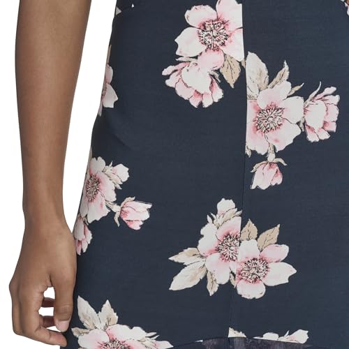 Image of Tommy Hilfiger Women's Flutter Sleeve V-Neck Ruffle Trim Hi-Lo Midi Dress