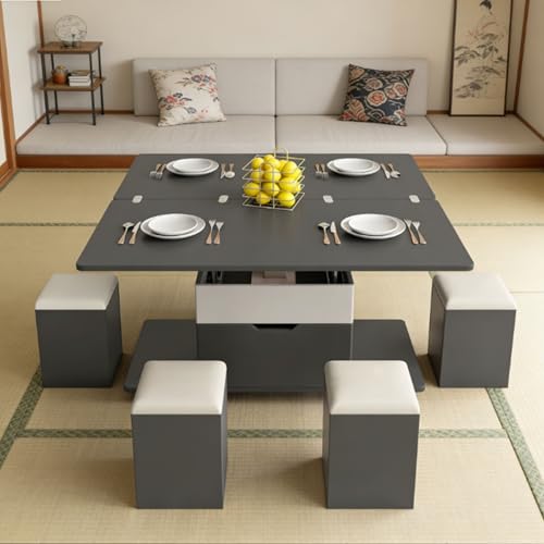 QEZEOM ���@�\���~���R�[�q�[�e�[�u���A���@�\���[�_�C�j���O�e�[�u���A�Z���^�[�e�[�u���A�B�����[�R���p�[�g�����g�A���~���I�t�B�X�f�X�N 100 D x 60 W x 54 H cm