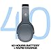 Skullcandy Crusher Evo Wireless Bluetooth Headphones with Extra USB-C Charging Cable, Multi-Sensory Bass, Noise Isolating Over-Ear Fit, 40 Hours Battery, Microphone for iPhone Android - Chill Grey