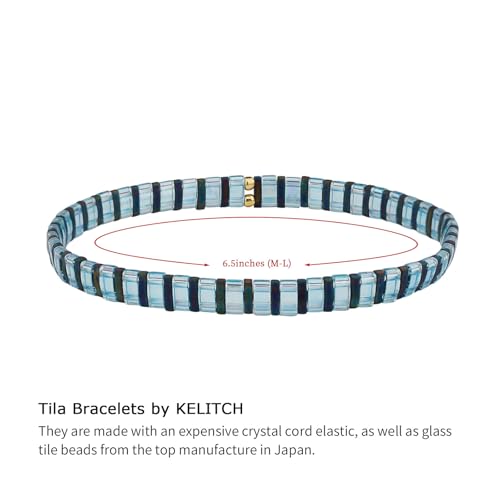 Image of KELITCH Women Tila Beads Stretch Bracelets Handmade Women Charm Strand Beaded Bracelets Summer Jewelry