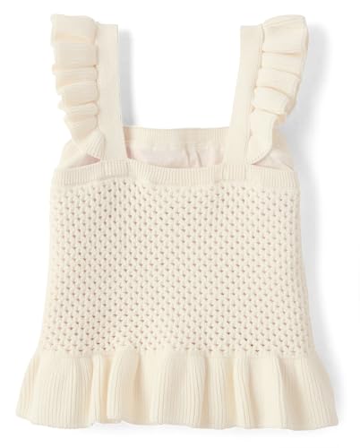 Image of Gymboree Girls and Toddler Flutter Sleeve Eyelet Tank Tops