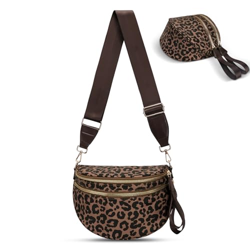 Image of Checkered Crossbody Bag, Bum Bags for Women Crossbody,Spacious Sling Bag Purse Fanny Packs with Shoulder Strap