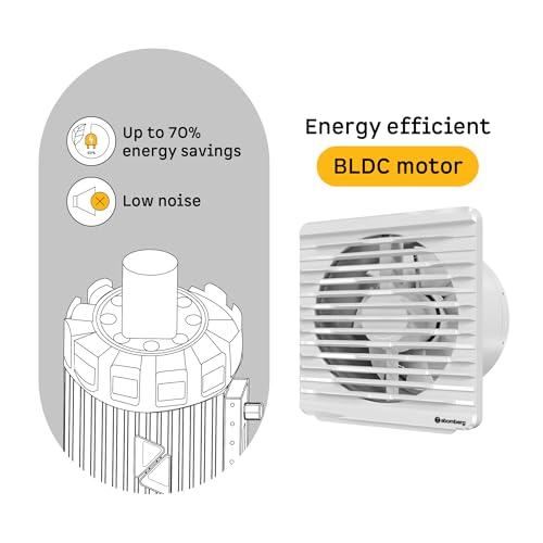 Image of atomberg Efficio Orb Exhaust Fan 150mm (6 Inches) |BLDC Motor|6.8W| Low Noise|2000 RPM|Ideal for Bathroom,Kitchen|Easy to Clean |Installation-Round Cut (153mm) | 2 Years Warranty (Gloss White)