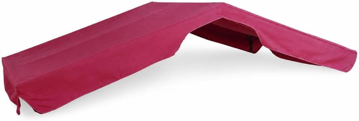 Swing Canopy Replacement and Patio Swing Cushion Set for Outdoor Swing Chairs, Rain Canopy Cover in Khaki or Red