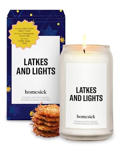 Homesick Scented Candles for Home (Latkes and Lights) - 13.75