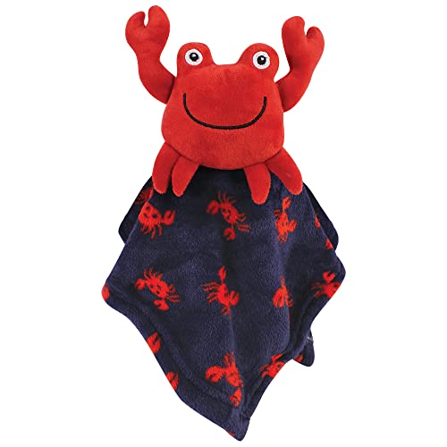 Image of Hudson Baby Unisex Baby Animal Face Security Blanket, Sea Creatures, One Size