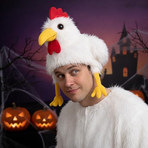 image for Vaulted Skulls & Co Chicken Hat | Funny Chicken Head Hat | Chicken