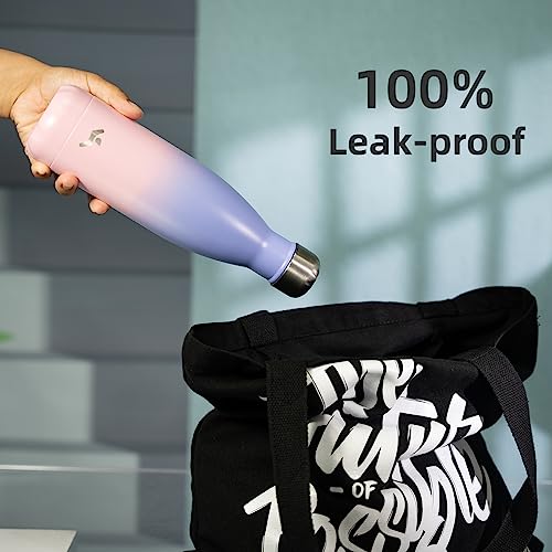 Image of Konokyo Insulated Water Bottles,12 oz Double Wall Stainless Steel Vacumm Metal Flask for Sports Travel,Pastel Sunset