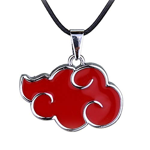 Colar Akatsuki Itachi S&iacute;mbolo Nuvem Vermelha Naruto