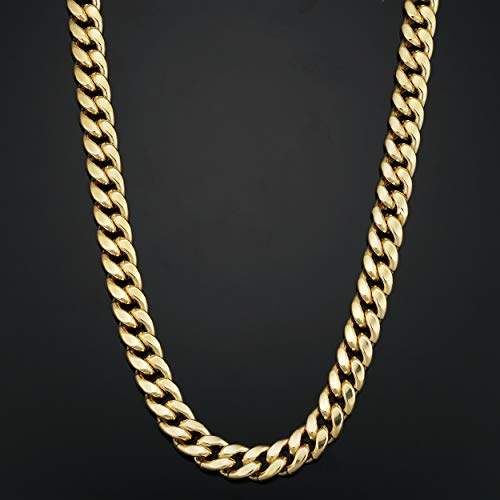 14k Gold Filled 8.1 Mm Miami Cuban Curb Link Chain Necklace (24 or 26 inch) | Chunky Link Jewelry for Men3