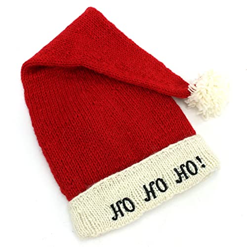 Bonnet de Noël tricoté à la main, une laine premium pour les fêtes