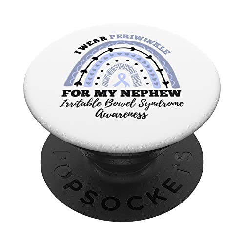 I Wear Periwinkle Nephew IBS Irritable Bowel Syndrome PopSockets Swappable PopGrip