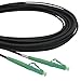 Price comparison product image Conectra - Fibre Optic Patch Cable Armoured OS2 9/125µm Singlemode Simplex LC/APC to LC/APC Black Ideal for FTTH Home Networks Fibre Optic Cable LC/LC (Length 5 m)