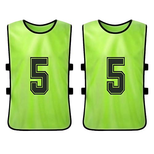 Moniss 12 PCS Pinnies de futebol para adultos de secagem rápida Camisas de times de futebol para esp
