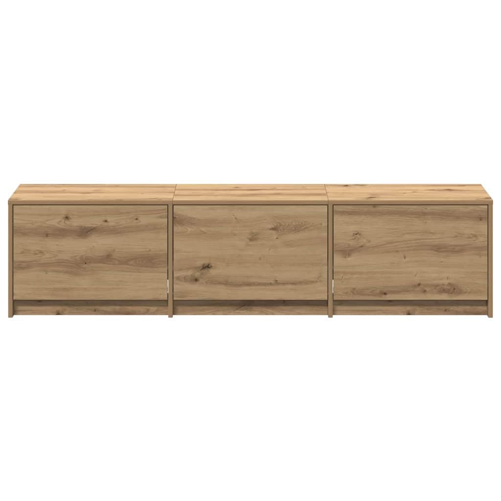 Madera resistente con luces LED ajustables modelo práctico Marrón 165x34x40