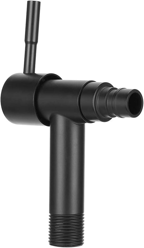 G1/2 Inch Washing Machine Faucet, Black Stainless Steel Durable Corrosion-Resistant Single Cold Water Tap, Laundry Room Faucet, Short Design with Scratch-Proof Paint Finish, for Si