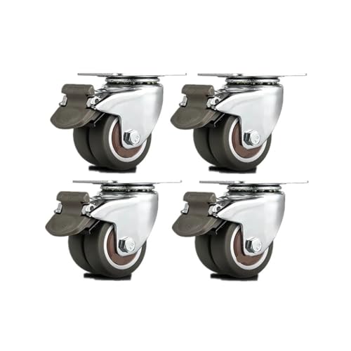 Poulie plate anti-rayure pour canapé lourd et meuble avec frein