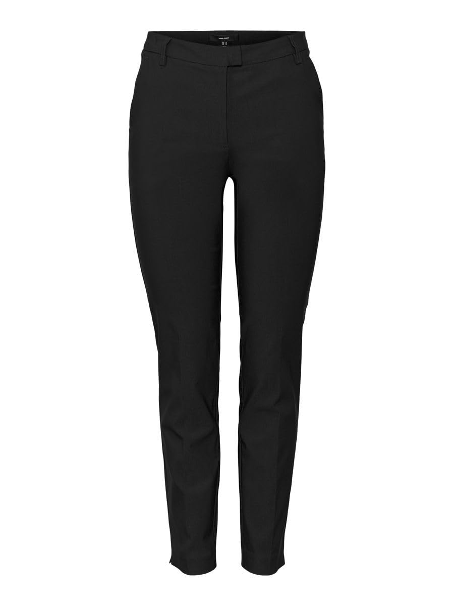 VERO MODA Women's VMMILLE MR Slim Pant NOOS Pants, Black, XS/32