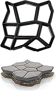 KLIZNIL Garden Walk Maker, Irregular Shape Easy to Use DIY Garden Paving Mold | Road Mold for Courtyard Park Villa Pathmate Stone Paving Concrete Mould Walk Way Pavement Mold