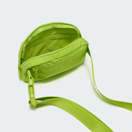 Image of Pander Two Way Zipper Fanny Pack Nylon Everywhere Belt Bag for Women, Water Repellent Waist Packs, Crossbody Bags with Adjustable Strap(Grape Green).