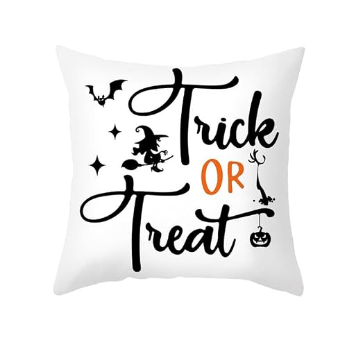 Chenlane Silk Couch Pillow Covers xl Cushion Extra Large Halloween, Zip Silk Sofa Decorative 50x50 cm, 1Pcs