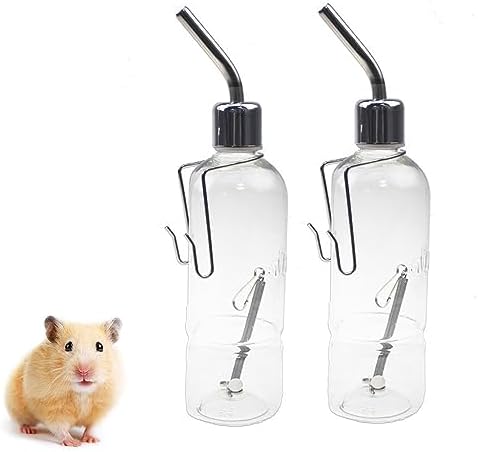 2x Haustier Wasserspender 500ml - Automatische Trinkflasche Für Kaninchen & Nager