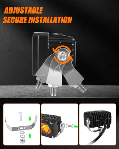 Kit luces LED 3" 50W con soportes para capot Tacoma 2005-2015 miniatura 5