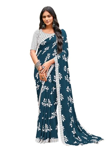 Sari imprimé en coton vêtement traditionnel indien femme Shiv Textiles