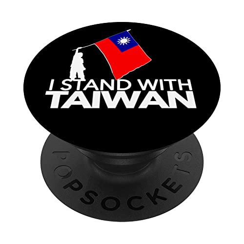 I Love Taiwan Flag Taiwan Pride I Stand With Taiwan China PopSockets PopGrip Intercambiable