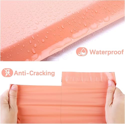 Image of Metronic Poly Mailers 14.5X19 500Pack, Strong Adhesive Shipping Envelopes for Clothing, Waterproof Shipping Bags for Small Businesses, Flexible Mailers Poly Bags Packages Bags, Peach Pink