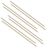 Eowpower 8pcs Brass Solid Round Rods Lathe Bar Stock Kit, 1/8 Inch in Diameter 14 Inches in Length