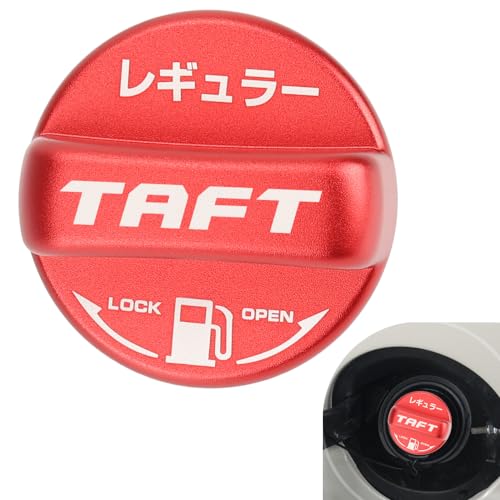 XIKER ダイハツ タフト LA900S LA910S専用 フューエルキャップカバー ドレスアップ アルミ製給油口キャップ TAFT ガソリンタンクキャップ おしゃれ カスタム アクセサリー 取り替えグッズ レギュラー仕様(レッド)