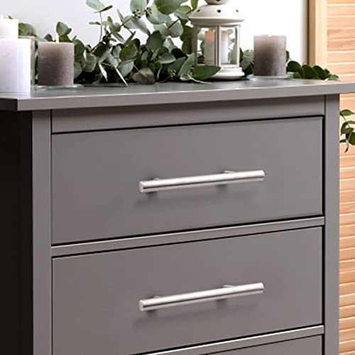 Image of Probrico 20 Pack|4 Inch Modern Cabinet Handles Satin Nickel, Stainless Steel Cabinet Handles Drawer Dresser Pull for Kitchen Cupboard Wardrobe Closet Bathroom Vanity
