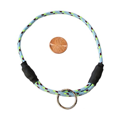 National Leash Mountain Rope Dog Id Collar- Blue Eyes - Small (10"-16") Ultra Lite #TOP26
