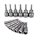 Produktbild 14 Stück Steckschlüssel Set,6-19mm Magnetische Stecknuss Set Nuss Set,Sechskantschrauben Bits für Mutter Nüssen,Sechskant Stecknuss Adapter Steckschlüsselsatz 1/4 Zoll für Bohrer,akkuschrauber