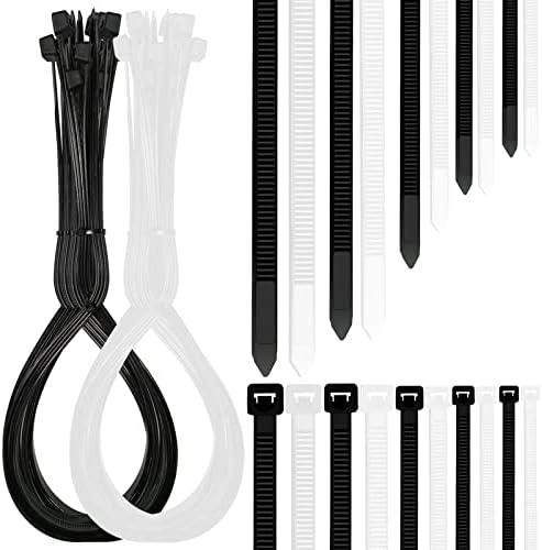 Coloured Cable Ties Heavy Duty 100mm x 2.5mm (480 Pack, Multicolour - 6 Assorted), Nylon 6/6 Strong Zip Ties, PC & Garden Small Plastic Ties, Self-Locking Tie Wraps, Wire Management Zipper, by G-WILL