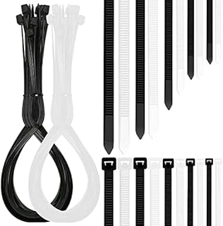 Coloured Cable Ties Heavy Duty 100mm x 2.5mm (480 Pack, Multicolour - 6 Assorted), Nylon 6/6 Strong Zip Ties, PC & Garden Small Plastic Ties, Self-Locking Tie Wraps, Wire Management Zipper, by G-WILL