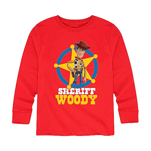 Disney Toy Story - Sheriff Woody - Toddler and Youth Long Sleeve Graphic T-Shirt